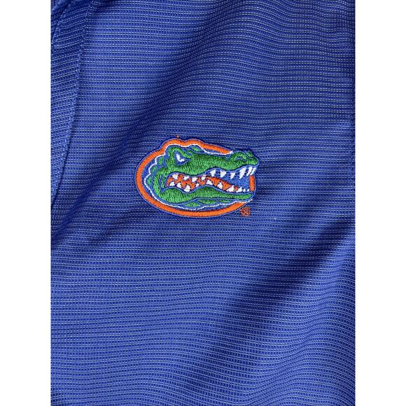 Florida Gator Game Day Dress Shirt Size Medium Women's Button Up Blue Short Slev - Picture 3 of 11